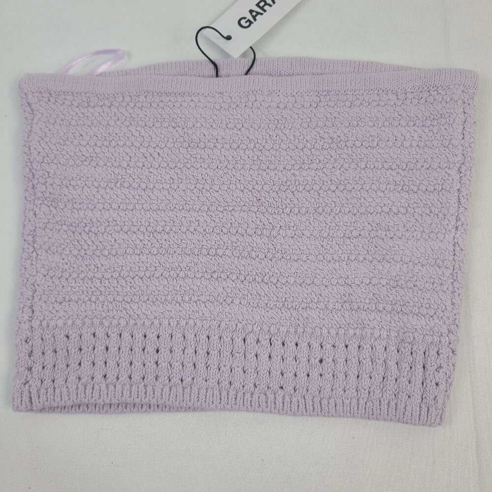 NWT Garage Bandeau Crochet Tube Top Orchid Petal Sz XS Cotton Blend - Picture 5 of 6